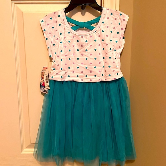 NEW Disney Frozen Princess Tulle Dress- Size 5 - Picture 3 of 9